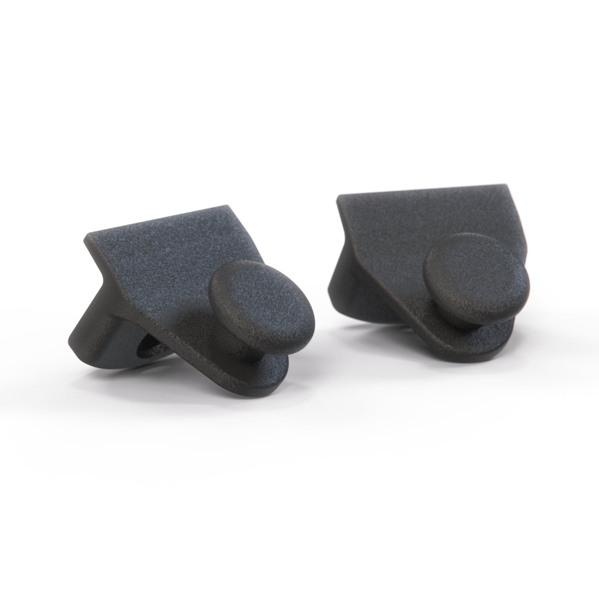 Volkswagen Golf Scirocco Jetta Parcel Shelf Strap Bracket Set of 2 Black (171867777) — view 2