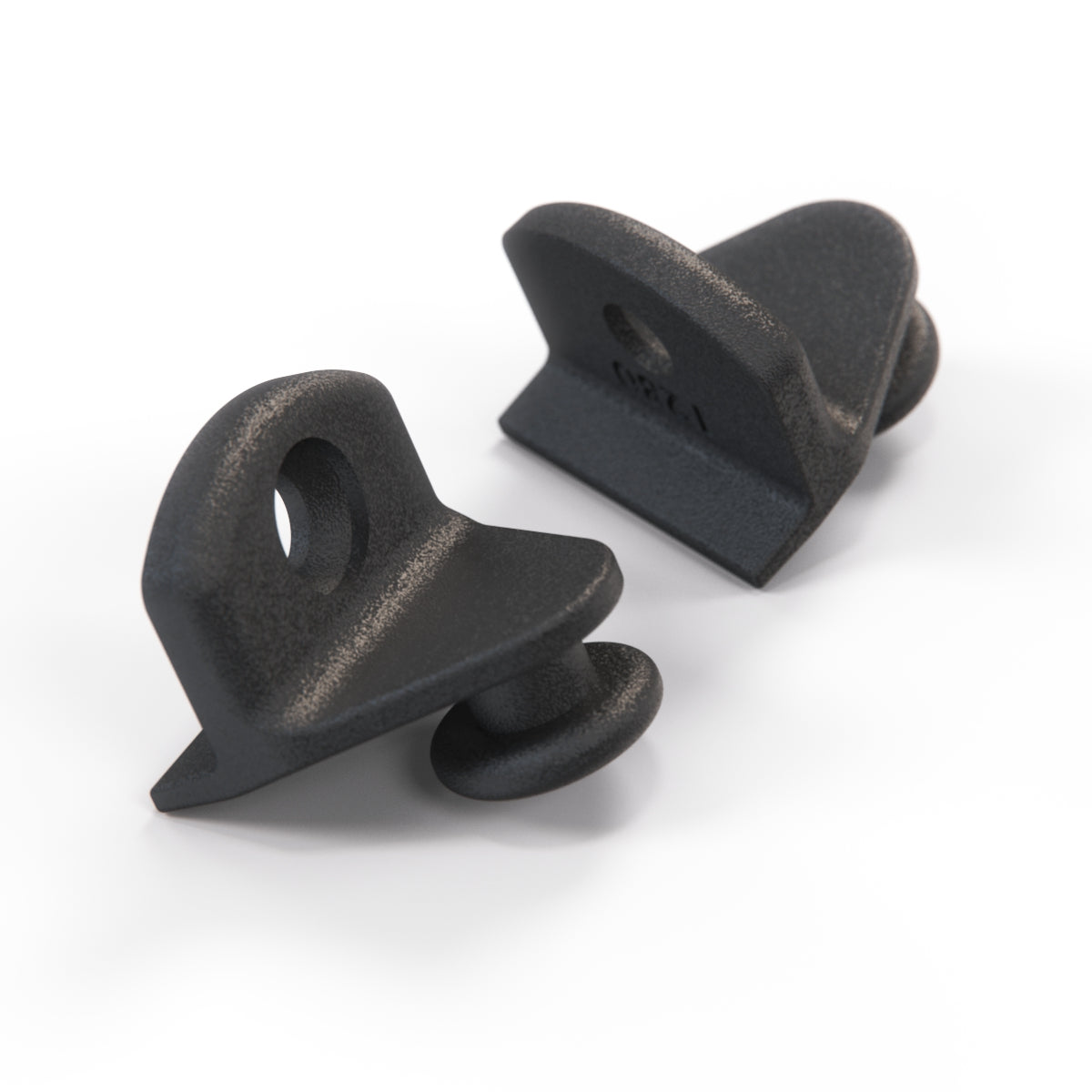 Volkswagen Golf Scirocco Jetta Parcel Shelf Strap Bracket Set of 2 Black (171867777) — view 3