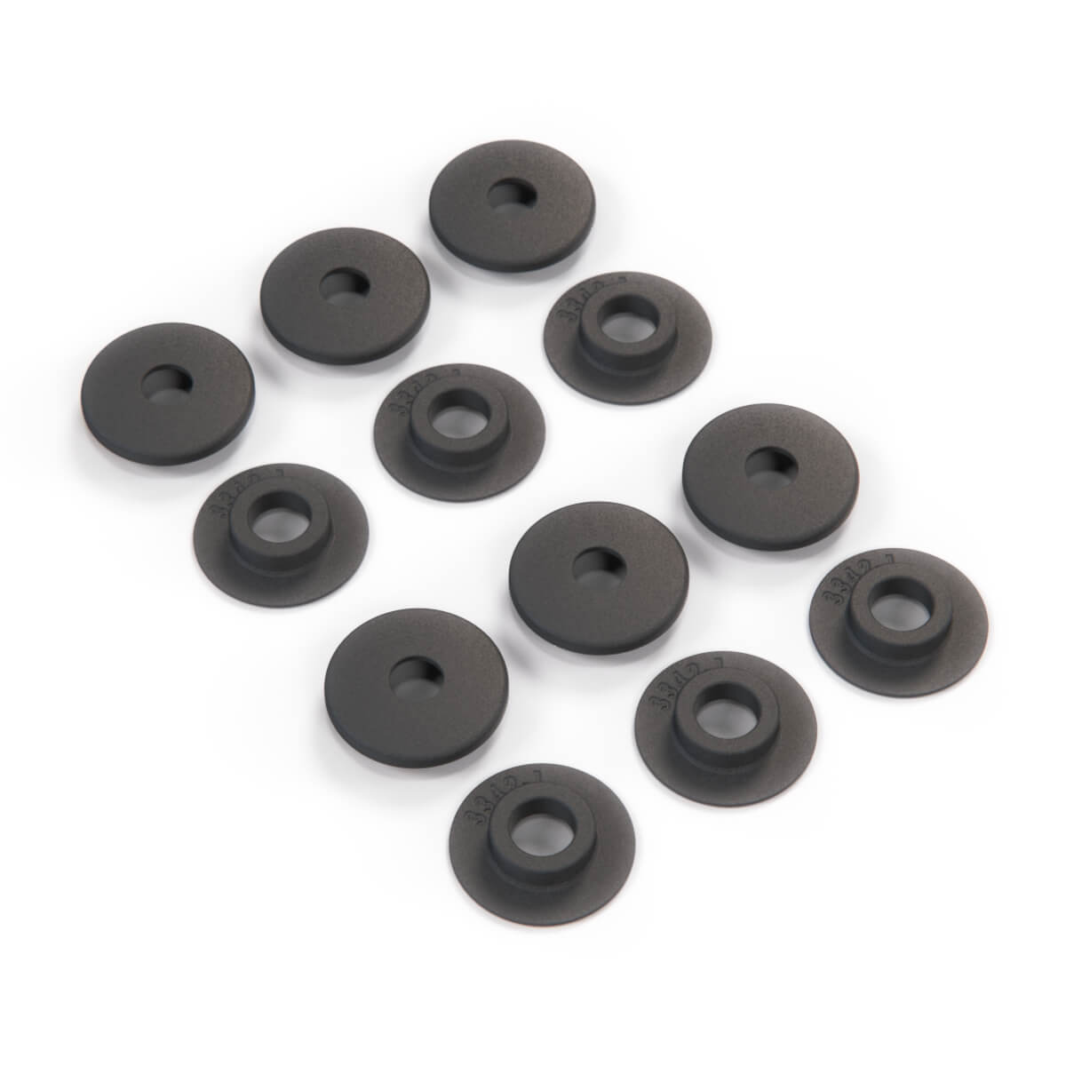 Volkswagen Jetta Golf Mk4 Passat B5 Floor Mat Carpet Retention Clip Set of 6 Black — view 5