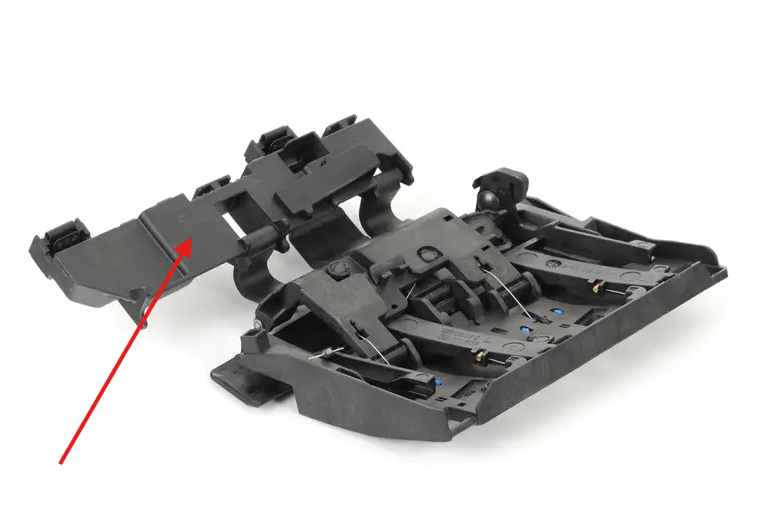 Volkswagen New Beetle Convertible Sliding Element for Soft Top Flap Left or Right Black (1800014 / 1800015 / 1Y0871349B / 1Y0871350B) — view 4