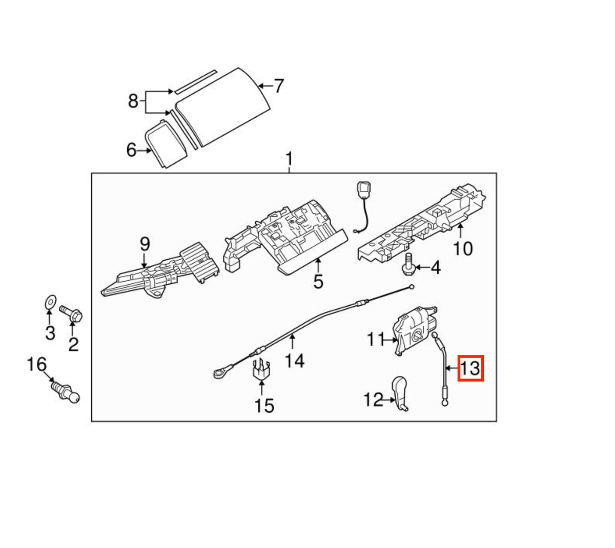 Volkswagen New Beetle Roof Mechanism Connecting Rod Set of 2 Black (1Y0871301) — view 4