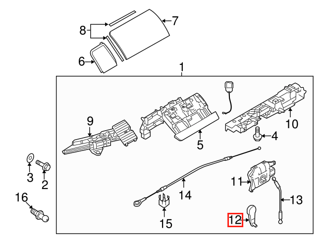 Volkswagen New Beetle Top Crank Arm Left or Right Black (1Y0871449A / 1Y0871450A) — view 4