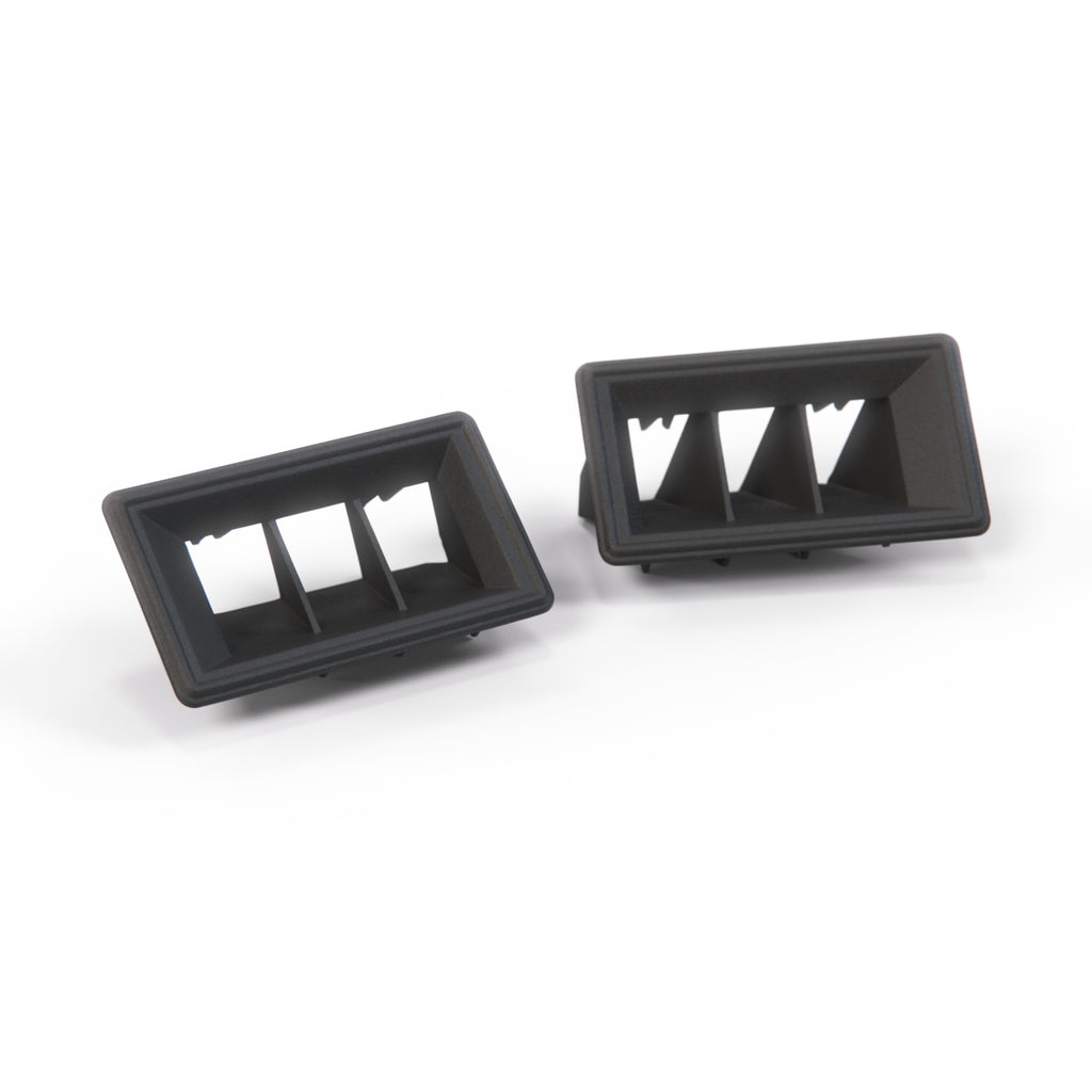 Volkswagen Passat Quantum Santana Air Vent Nozzles Set of 2 Left and Right Black (321819705F & 321819706D) — view 2