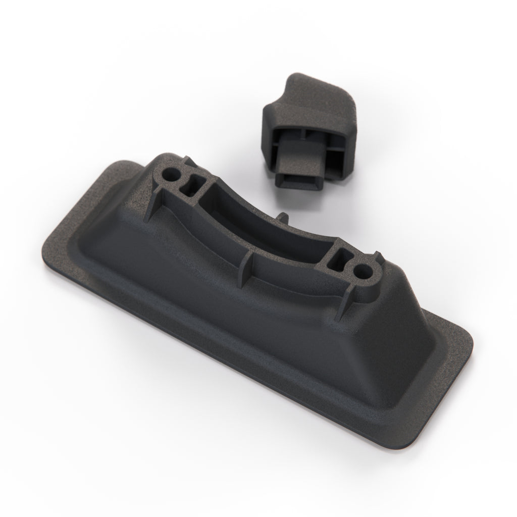 Volkswagen Passat Santana Audi 100 5000 Rear Seat Folding Mechanism Knob & Surround Trim Black (435885661 & 331885691) — view 4