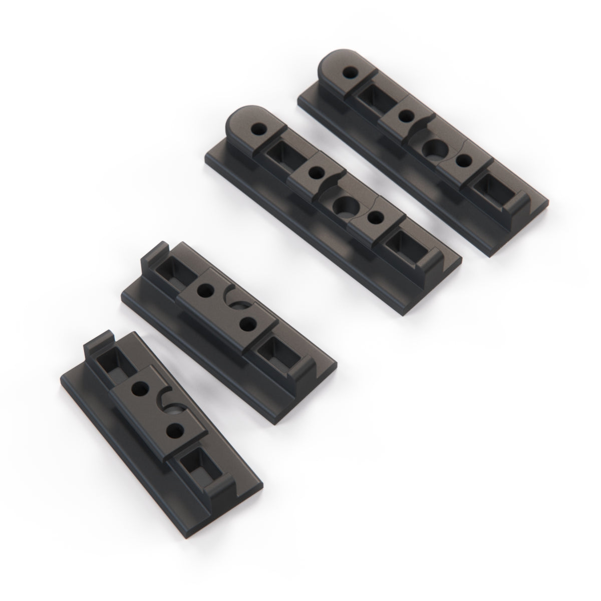 Volkswagen T4 Multivan II Set of Gliders for Swivel Seats Black (7D0883225C & 7D0883225E)