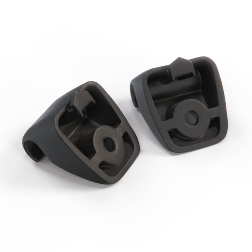 Volkswagen Transporter 3 Sun Visor Hook Set of 2 Black or White (251857561A) — view 4