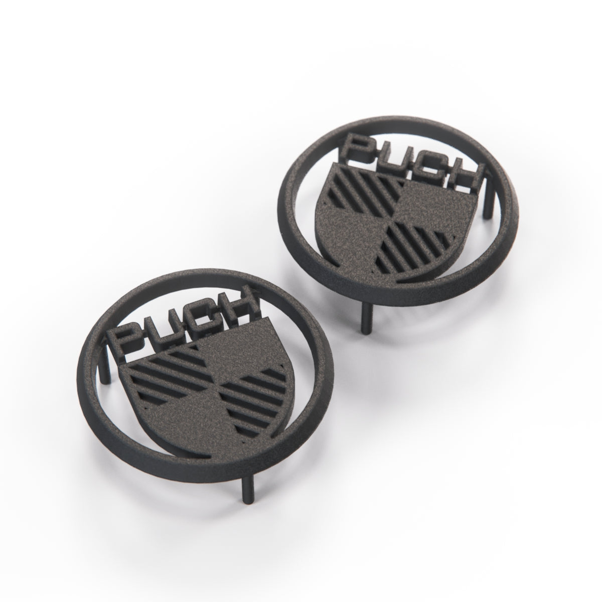 Volkswagen Transporter T3 Syncro PUCH Badge Emblem Set of 2 Primed or Black (251853687)