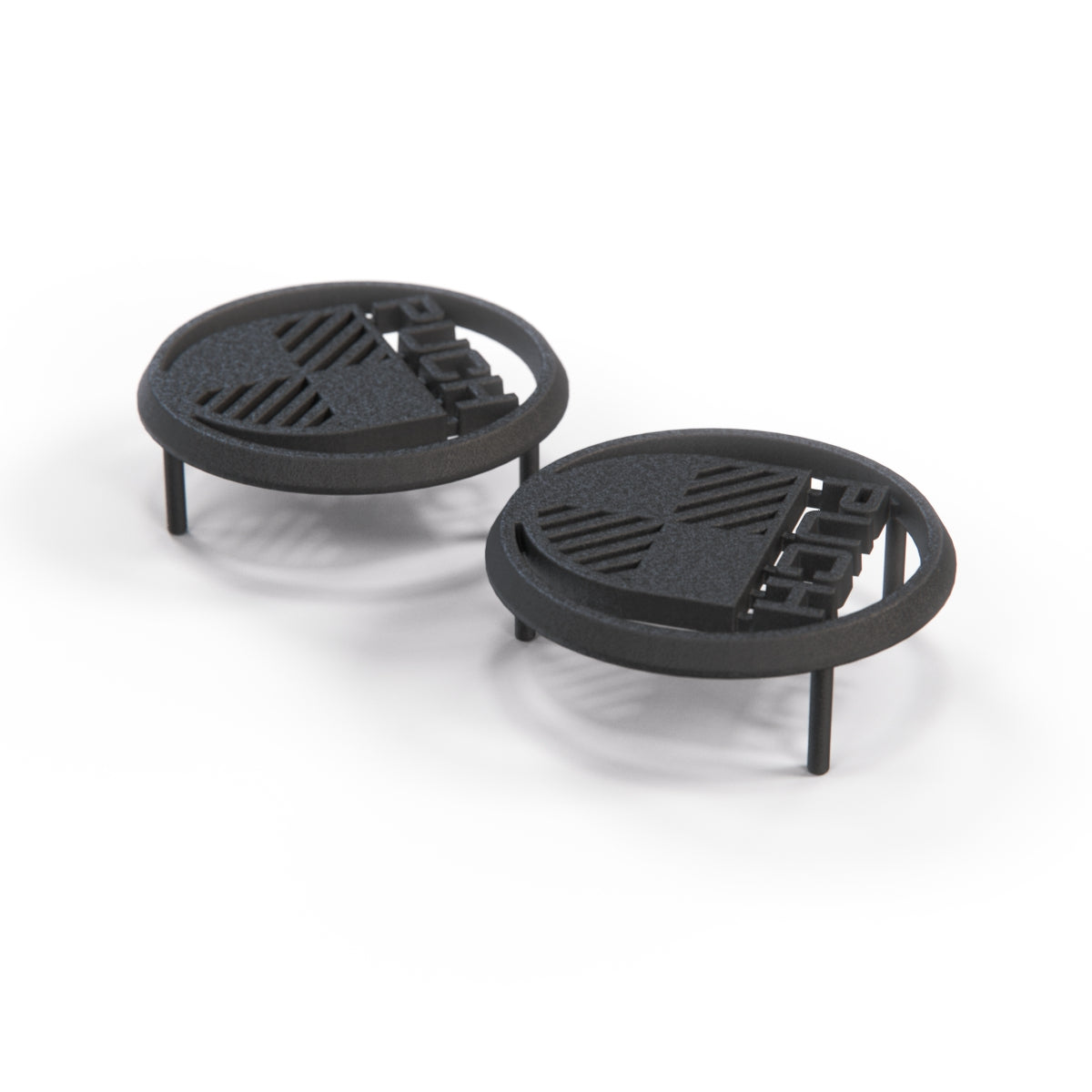 Volkswagen Transporter T3 Syncro PUCH Badge Emblem Set of 2 Primed or Black (251853687) — view 2