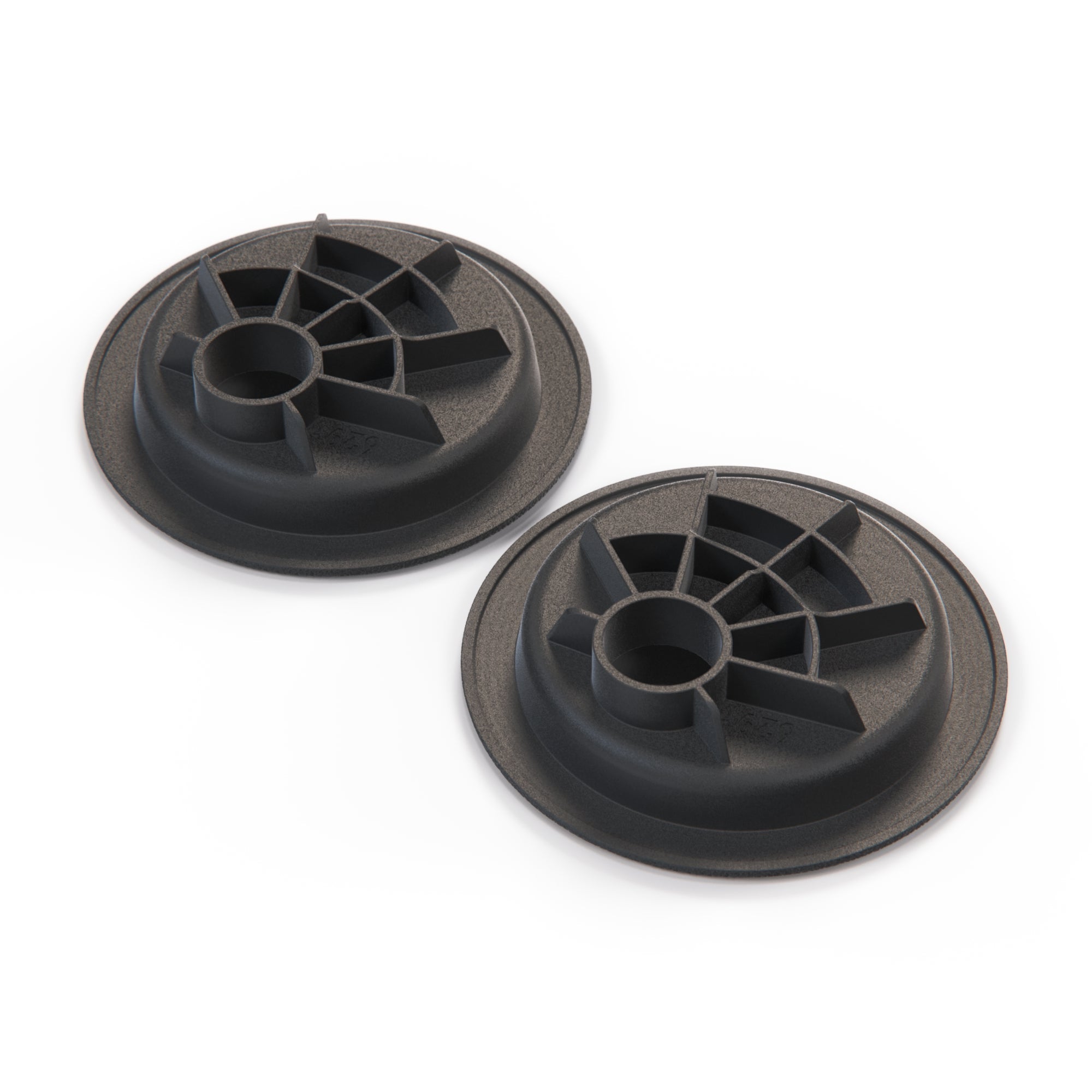 Volkswagen Transporter T5 T6 Tie Down Eye Rear Load Area Cover Lashing Set of 2 Black 7HO863467 — view 2
