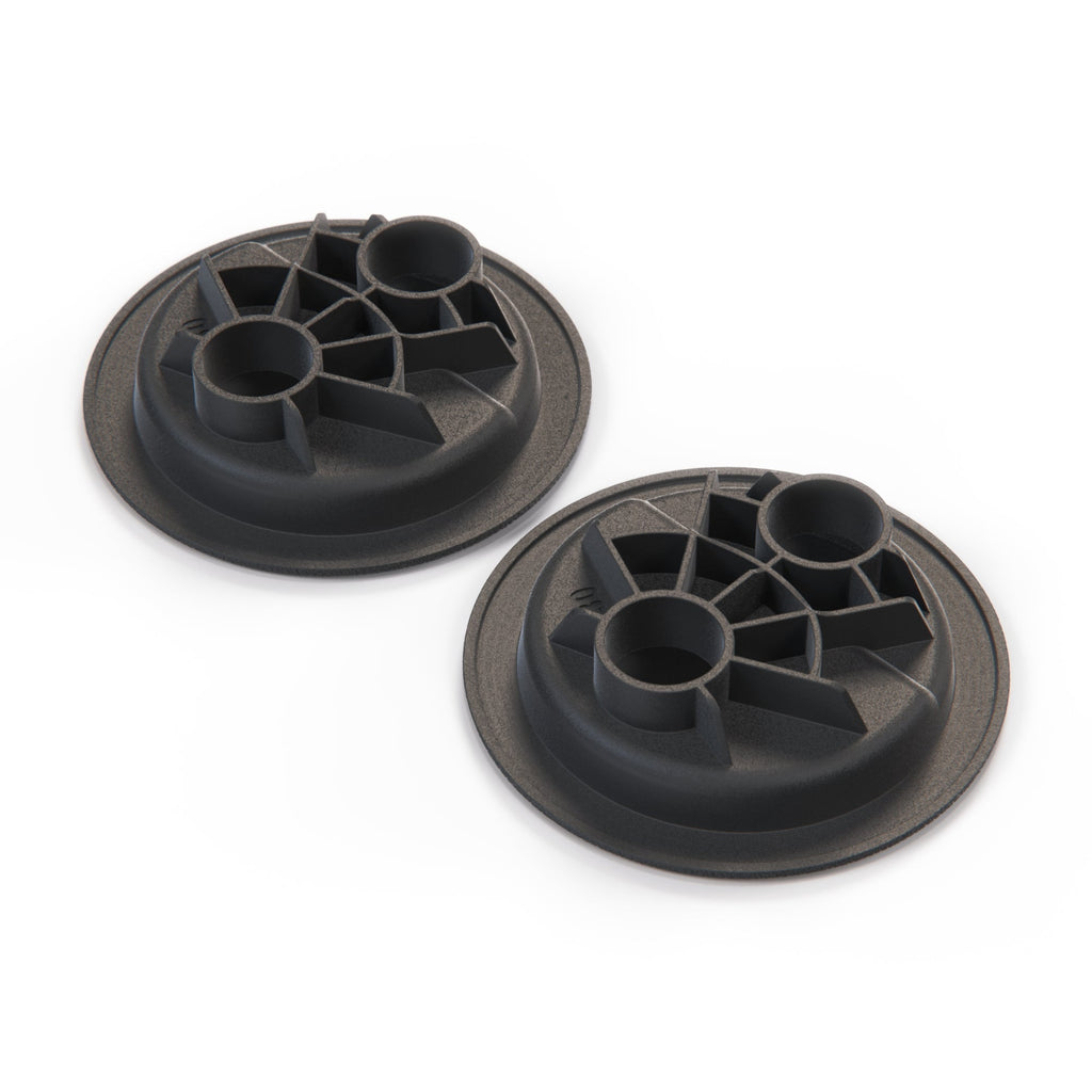 Volkswagen Transporter T5 T6 Tie Down Eye Rear Load Area Cover Lashing Set of 2 Black 7E0863467 — view 2