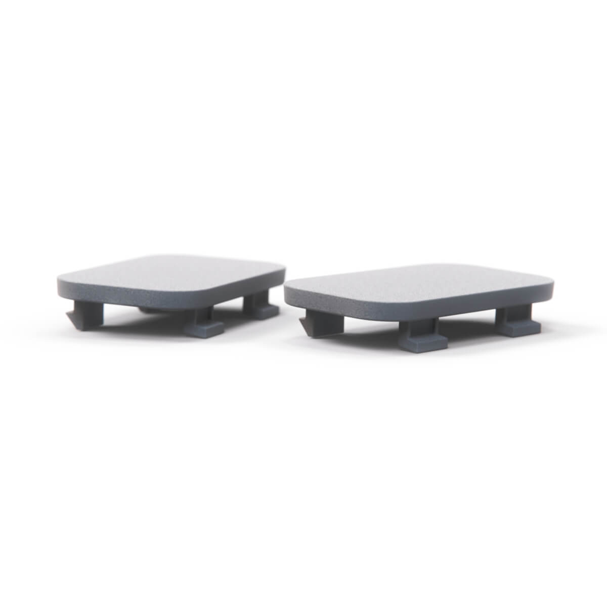 Volvo 440 / 460 Front Bumper Headlight Washer Cansel Cap Set of 2 Primed (3434366) — view 2