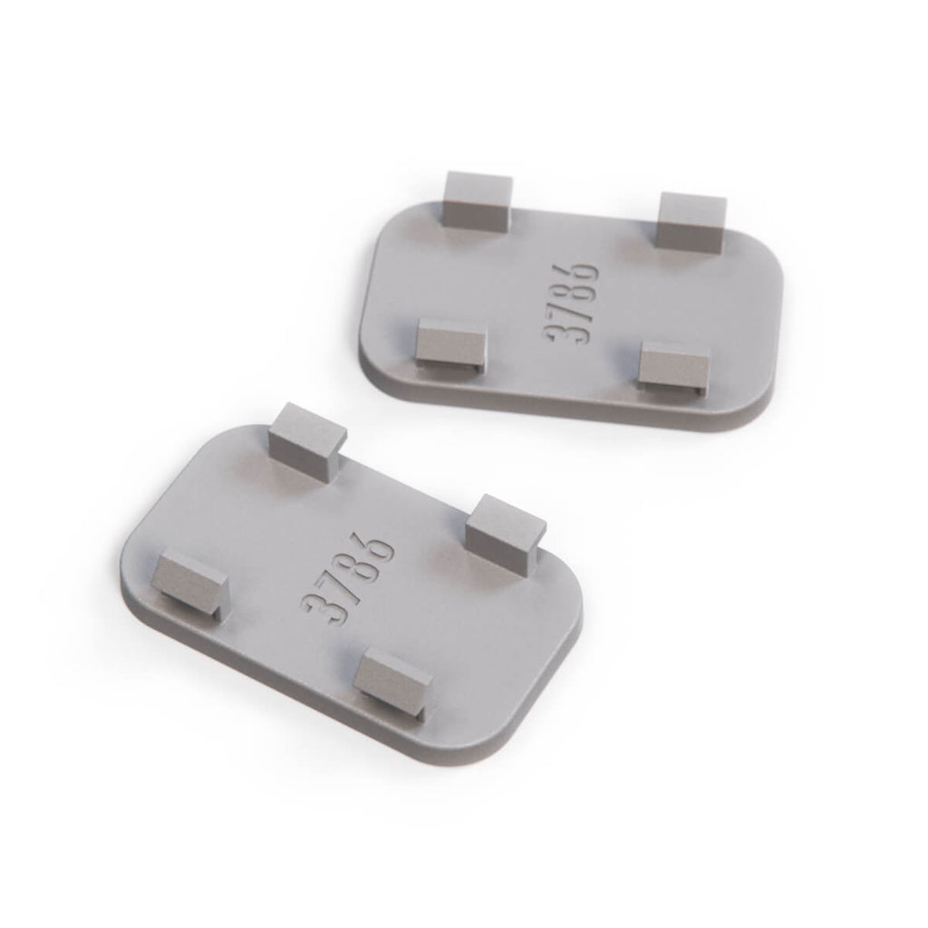 Volvo 440 / 460 Front Bumper Headlight Washer Cansel Cap Set of 2 Primed (3434366) — view 3