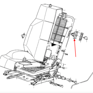 Volvo 480 Seat Hinge Support 3416863 — view 4