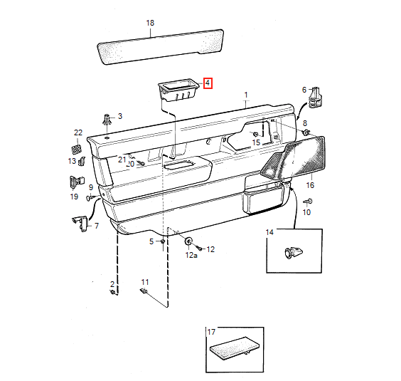Volvo 850 Door Handle Recess Black Gray or Saddle (9165118) — view 4