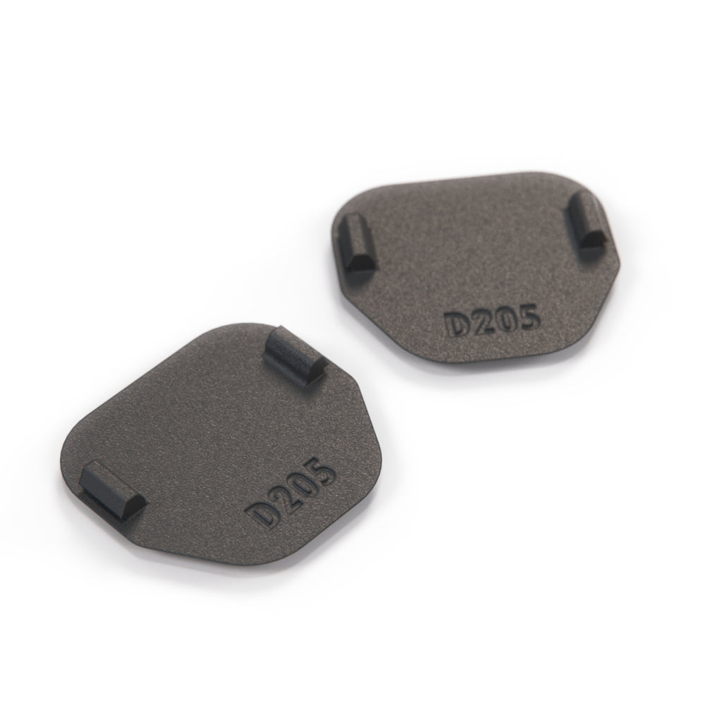 Volvo S70 Front Door Handle Inner Trim Screw Cover Set of 2 Black (6806030) — view 3