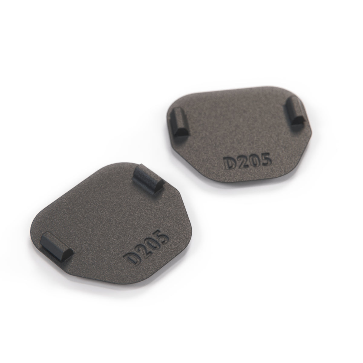 Volvo S70 Front Door Handle Inner Trim Screw Cover Set of 2 Black (6806030) — view 3