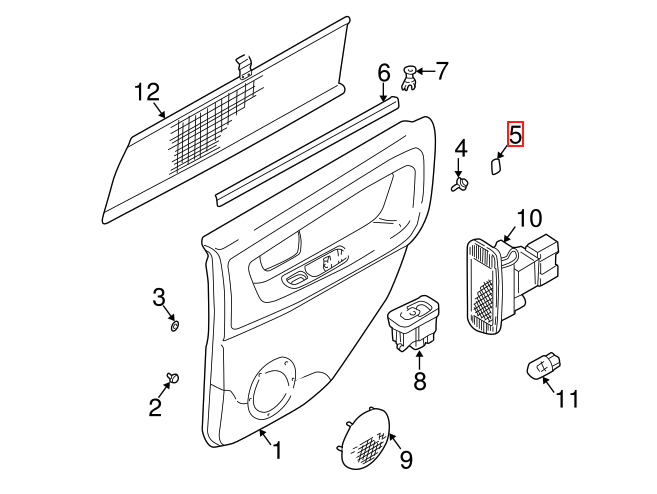 Volvo S70 V70 C70 Interior Door Pull Screw Cover Set of 2 Black Gray or Saddle (9420733) — view 4