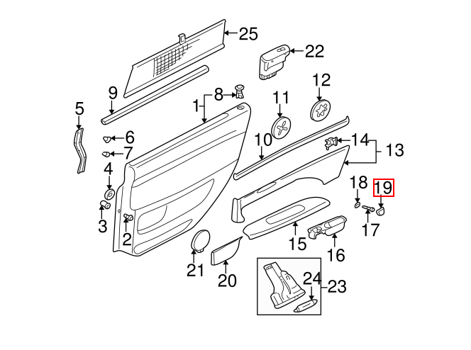 Volvo S80 Interior Door Pull Screw Cover Trim Panel Cap Set of 2 Black Gray or Saddle (39973290) — view 4