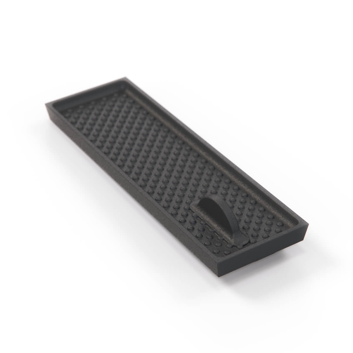 Volvo V70 Small Rubber Mat Center Tunnel Console Black (9491223) — view 2