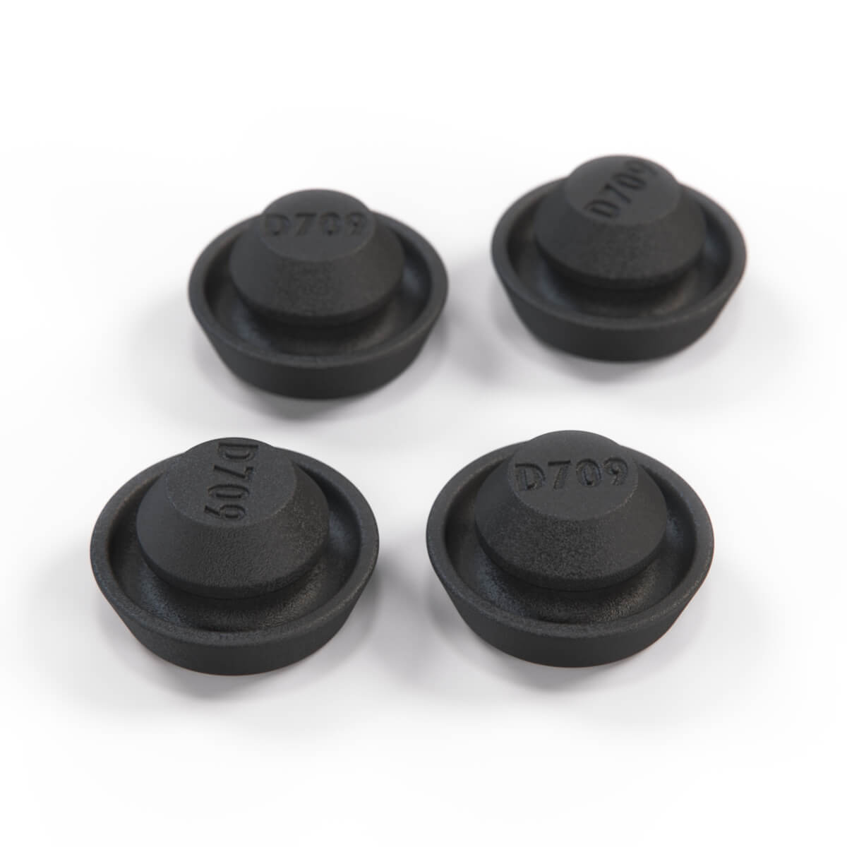 Volvo V70 XC90 Tailgate Rubber Plug Set of 4 Black 981734 — view 4