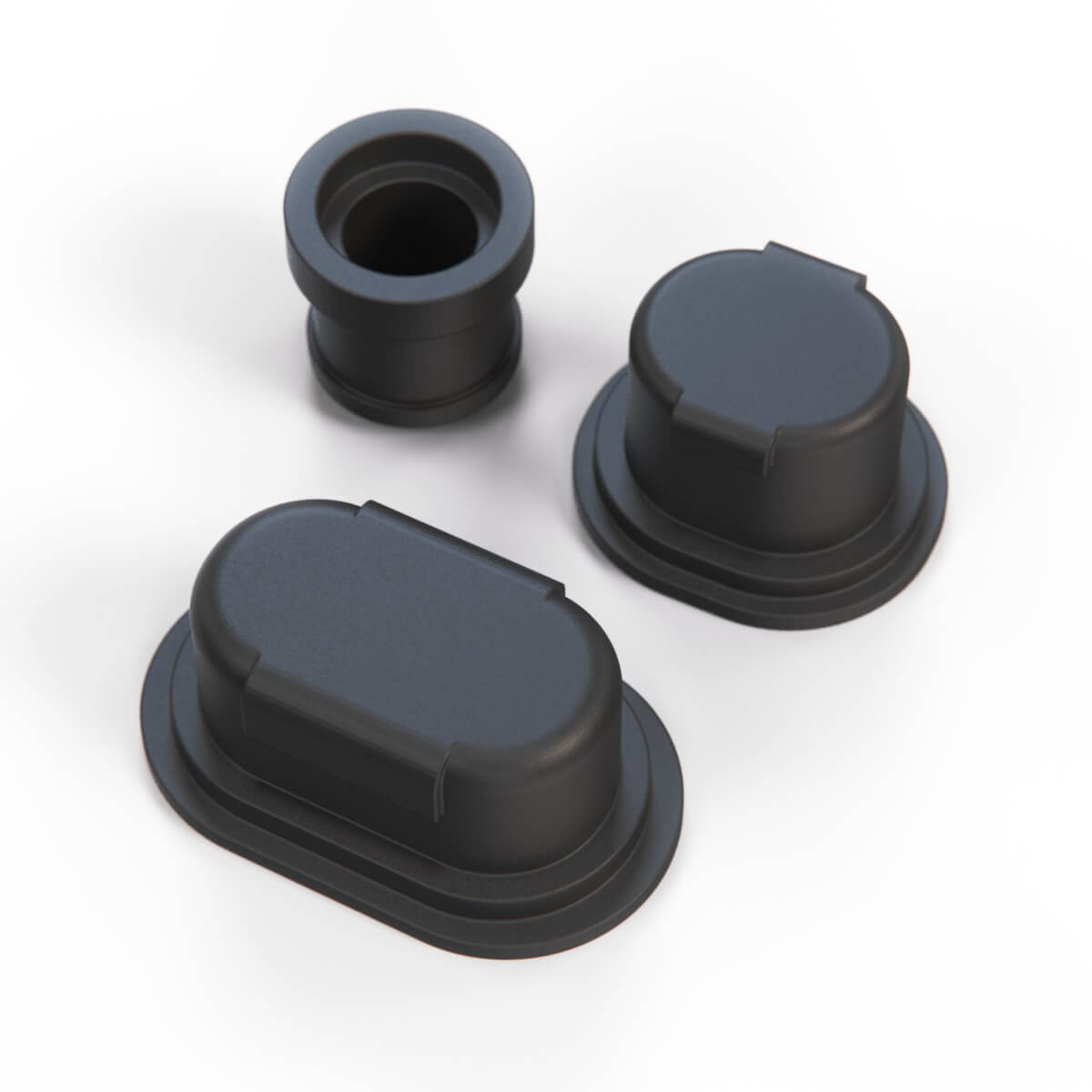 Volkswagen Bearing Bush Complete Set of 3 Black (811711597 / 823711593B) — view 3