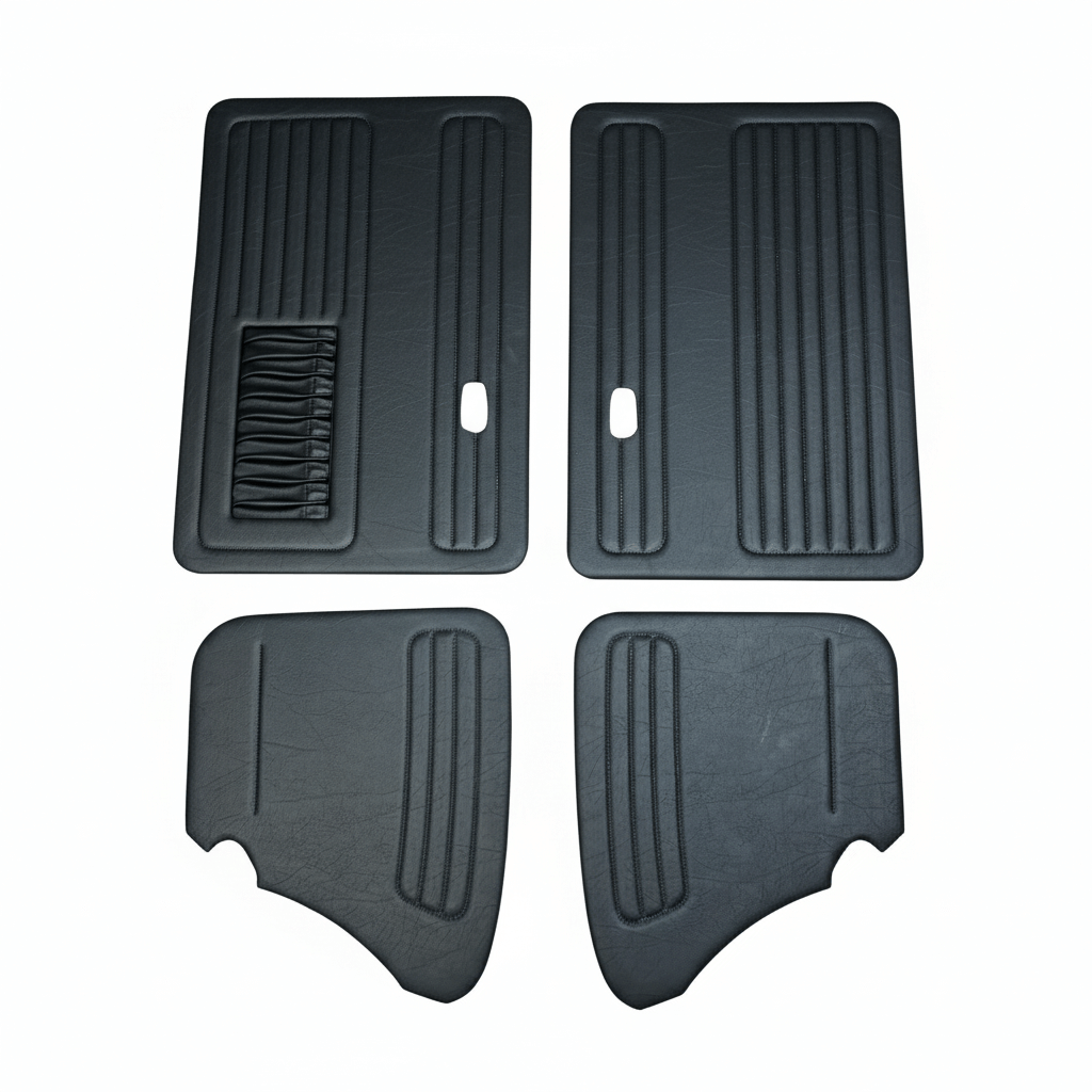 Volkswagen Beetle Eco Leather Interior Door Panels Black Set of 4