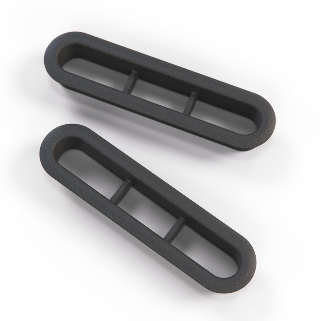 Volkswagen Beetle Rear Defrost Vent Trim Set of 2 Primed or Black (311819467) — view 3