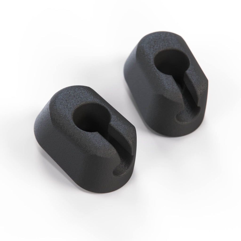 Volkswagen Beetle T2 Sun Visor Clip Set of 2 Black or Primed (111857561B) — view 3