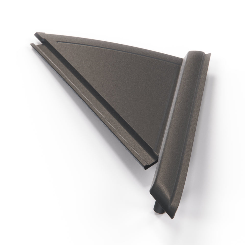VW Corrado Outer Door Window Triangle Trim Black Left Or Right 535853221 / 535853222 — view 3