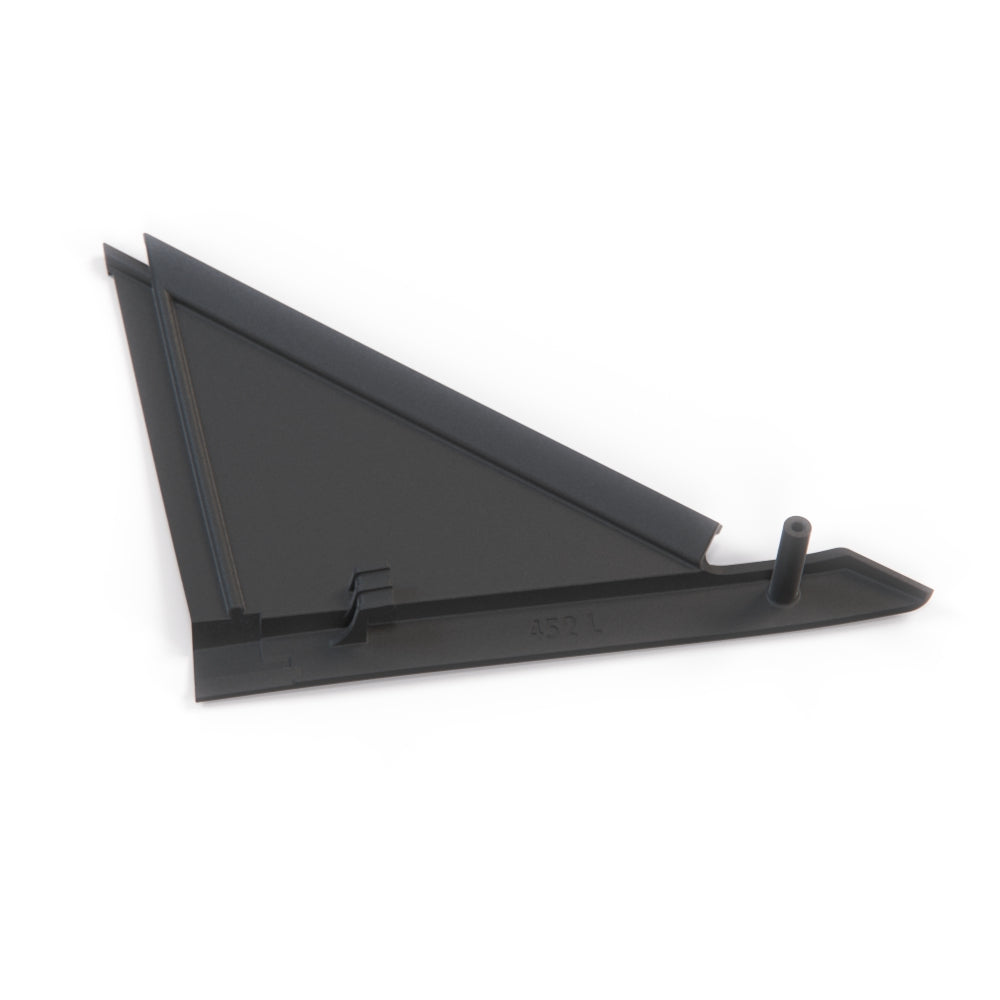 VW Corrado Outer Door Window Triangle Trim Black Left Or Right 535853221 / 535853222 — view 2