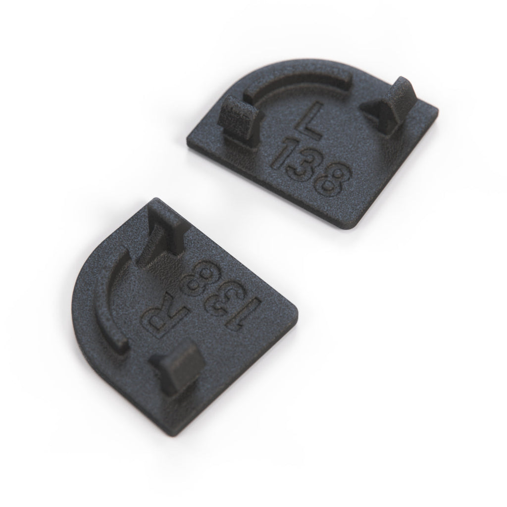 VW Corrado Instrument Cluster Screw Cover Cap Set Of 2 Black 535 858 507 01C & 535 858 508 01C — view 3