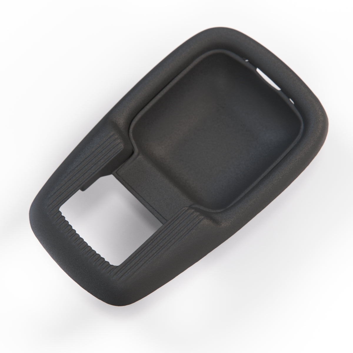 VW Door Pull Latch Cover Plate & Finger Cup Black 111837239B — view 2