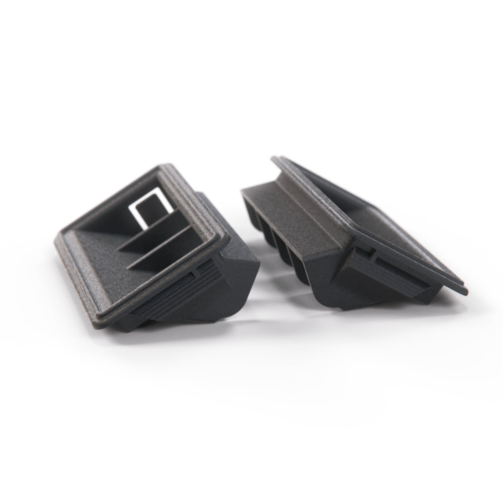 VW Golf Convertible, Jetta MK1 GTI Soft Dashboard Top Black Right And Left Side Air Vent 161819705 & 161819706 — view 2
