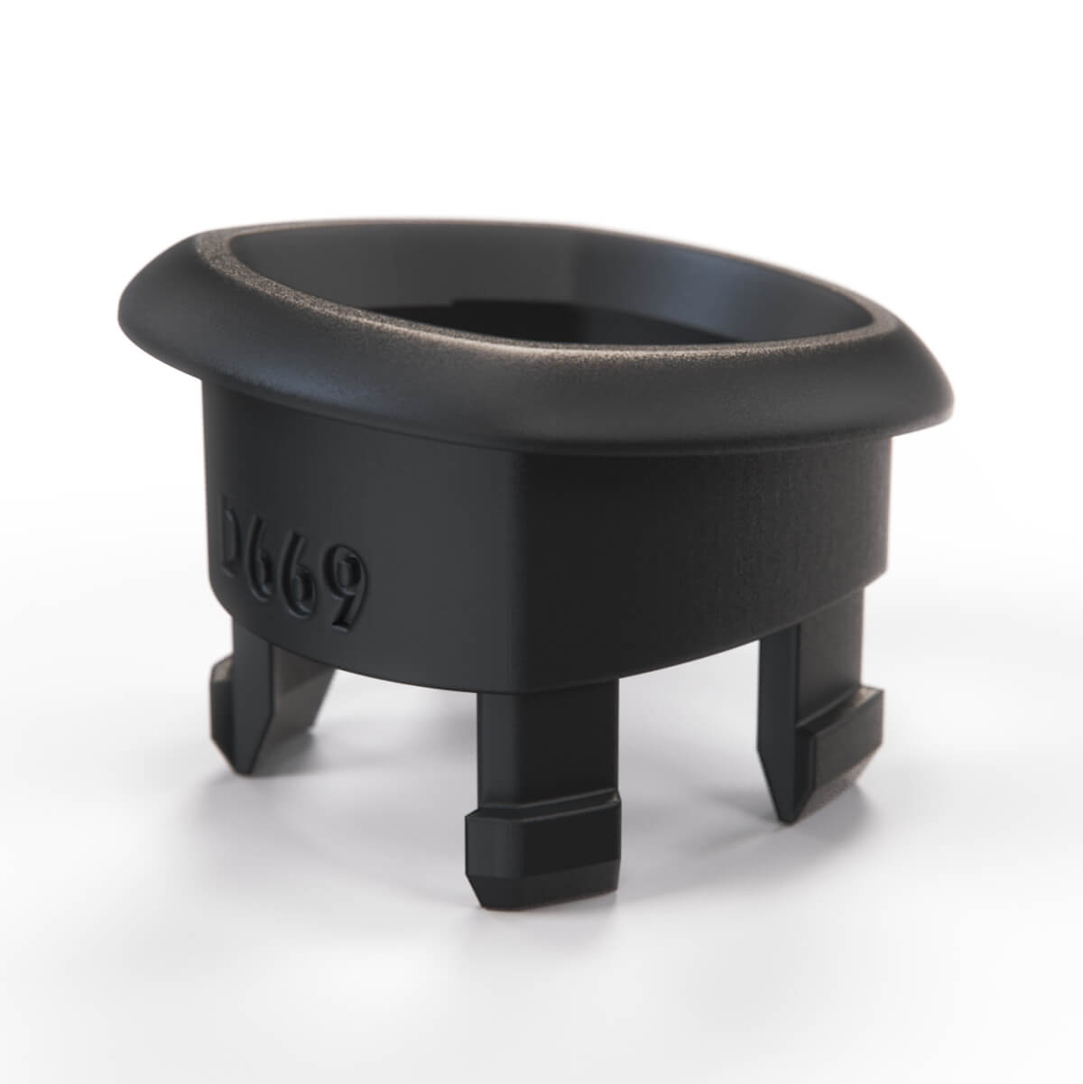 Volkswagen Golf Mk3 Handbrake Ring Bracket Black (1H0711336) — view 3