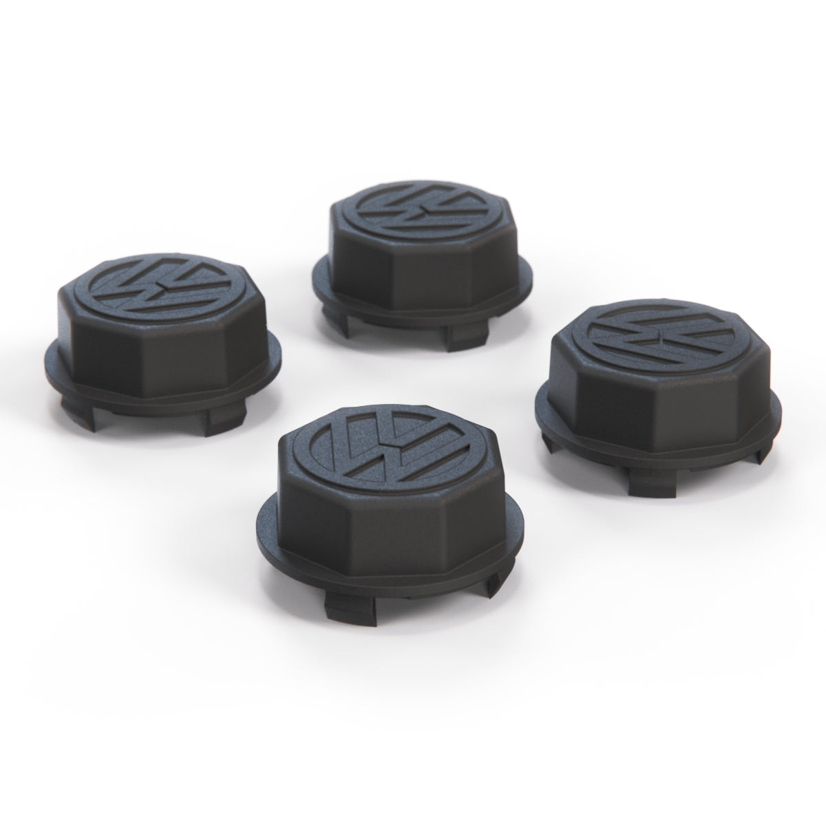 VW Hub Cap 51mm Set Of 4 Black 111601171 — view 2