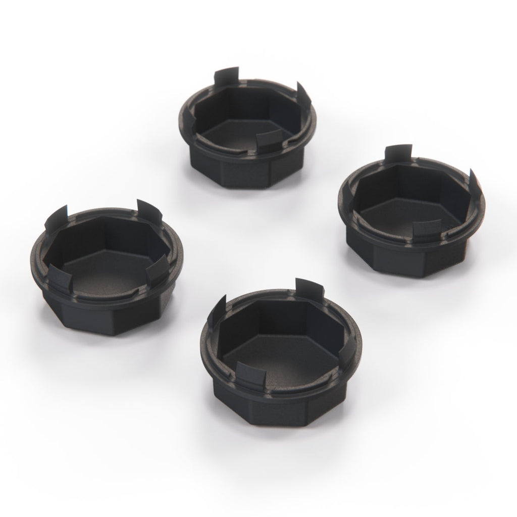VW Hub Cap 51mm Set Of 4 Black 111601171 — view 3