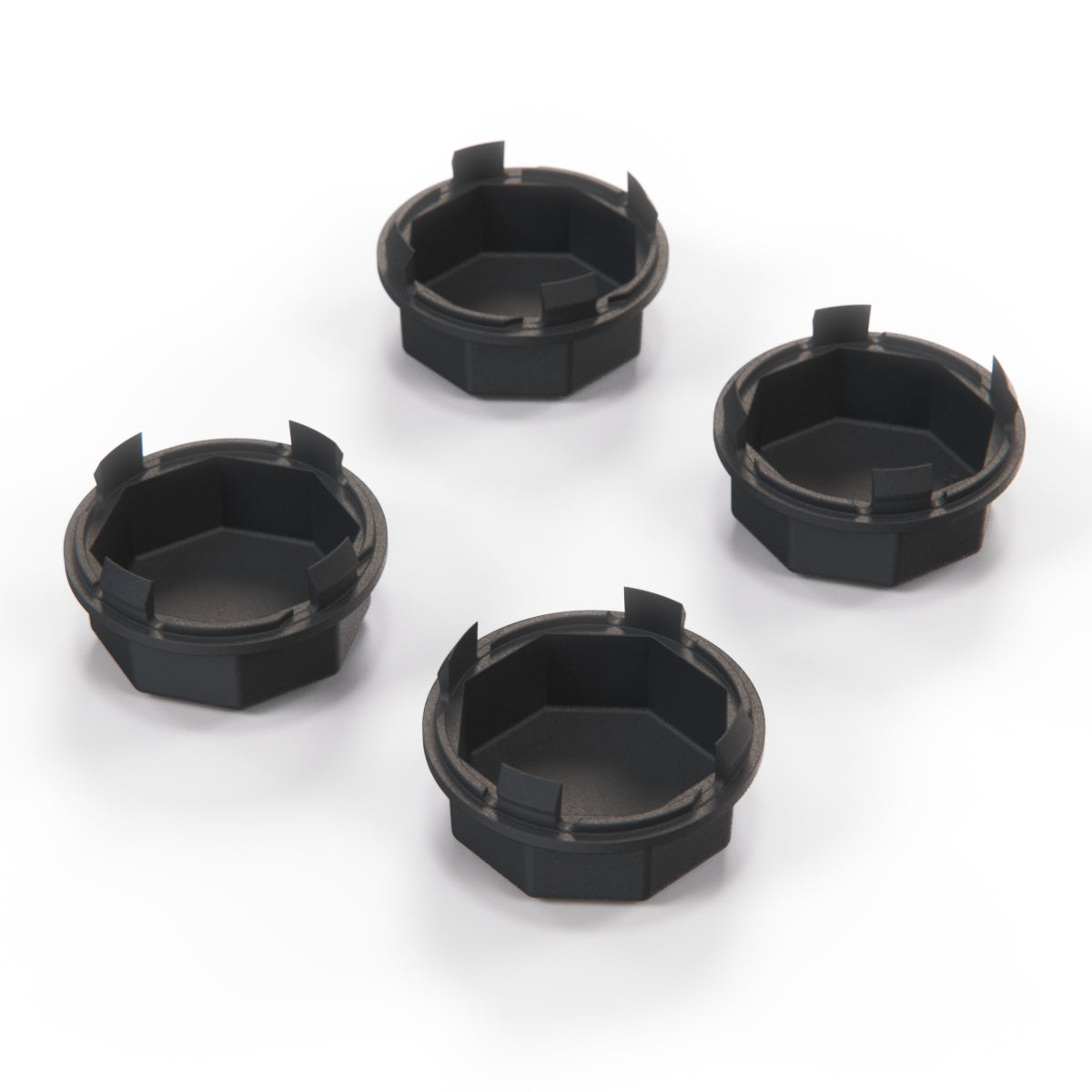 VW Hub Cap 51mm Set Of 4 Black 111601171 — view 3