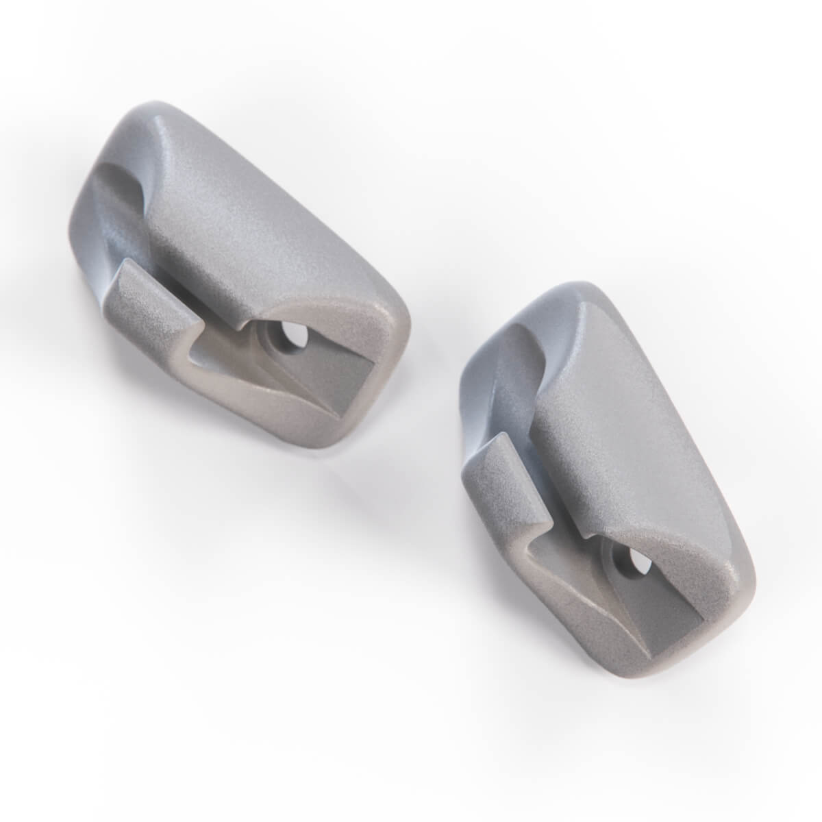 Volkswagen Mk3 Golf Sunvisor Clip Sun Visor Set of 2 Primed or Black (1H0857559B) — view 2