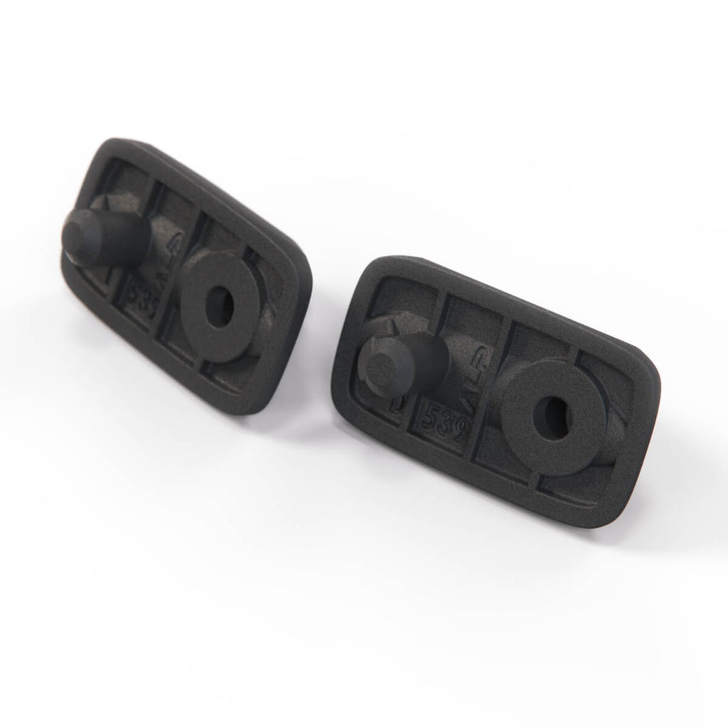 Volkswagen Mk3 Golf Sunvisor Clip Sun Visor Set of 2 Primed or Black (1H0857559B) — view 4