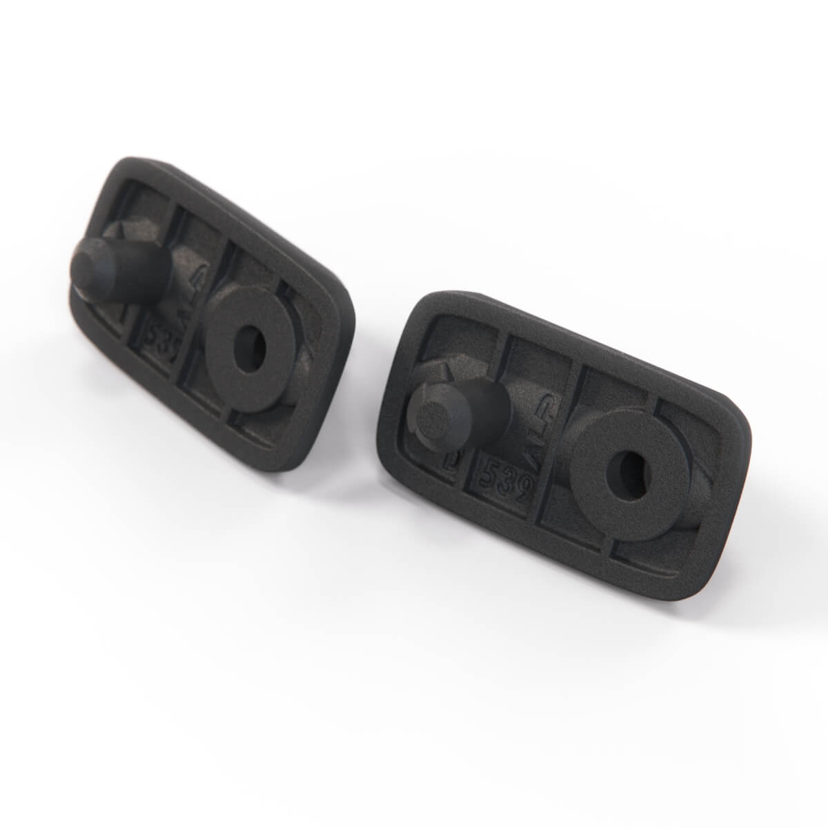Volkswagen Mk3 Golf Sunvisor Clip Sun Visor Set of 2 Primed or Black (1H0857559B) — view 4