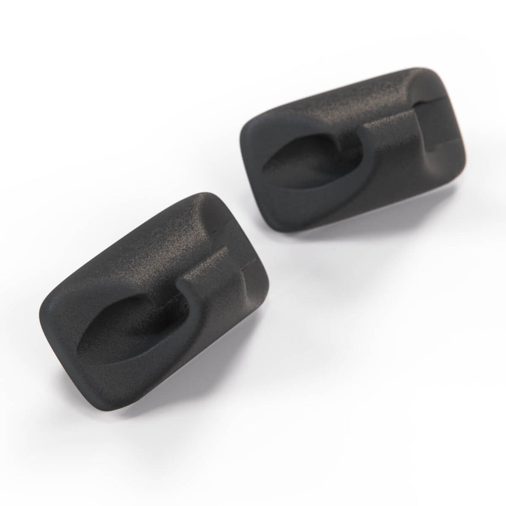 Volkswagen Mk3 Golf Sunvisor Clip Sun Visor Set of 2 Primed or Black (1H0857559B) — view 3