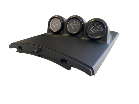 VW New Beetle Center Console 3 VDO Gauges Cover LHD Or RHD 1C0858061B — view 7