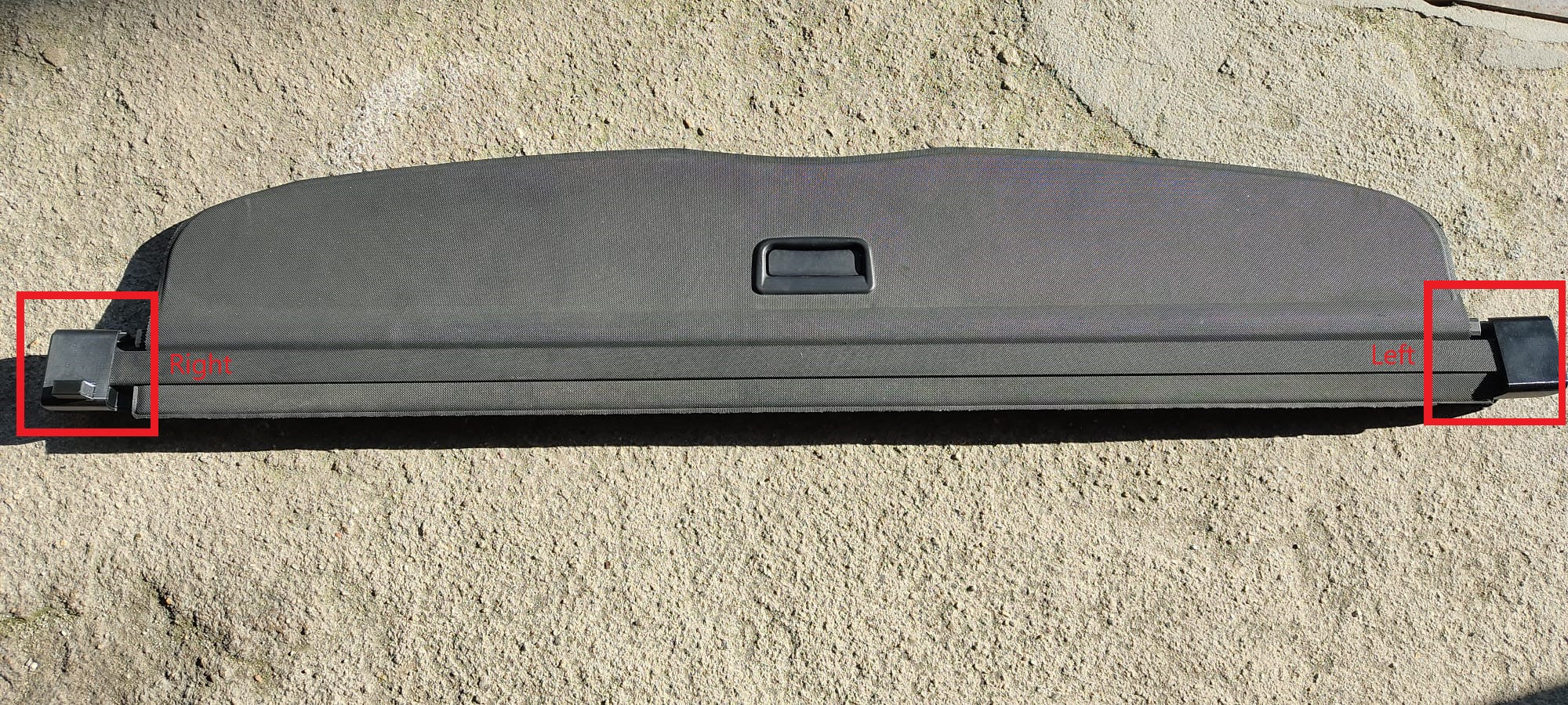 VW Passat B5 Golf Mk4 Bora Cargo Trunk Curtain Repair Kit Left Or Right Black — view 6