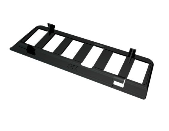 Mercedes-Benz W123 Cover Switch Panel Center Console - Black - A1236833108 — view 3