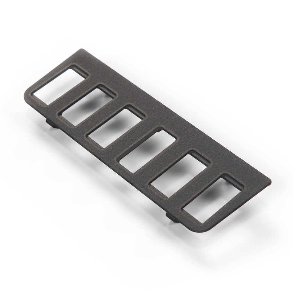 Mercedes W123 Switch Panel Center Console Cover Black (A1236833108) — view 4