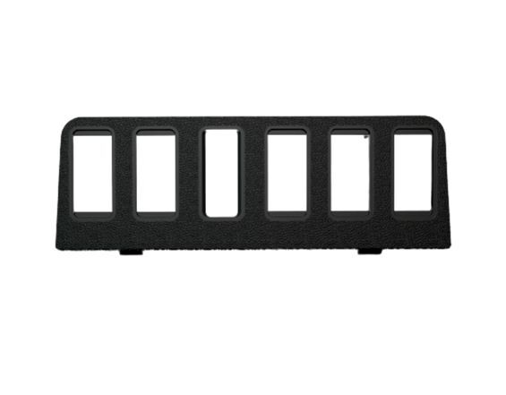 Mercedes-Benz W123 Cover Switch Panel Center Console - Black - A1236833108 — view 2