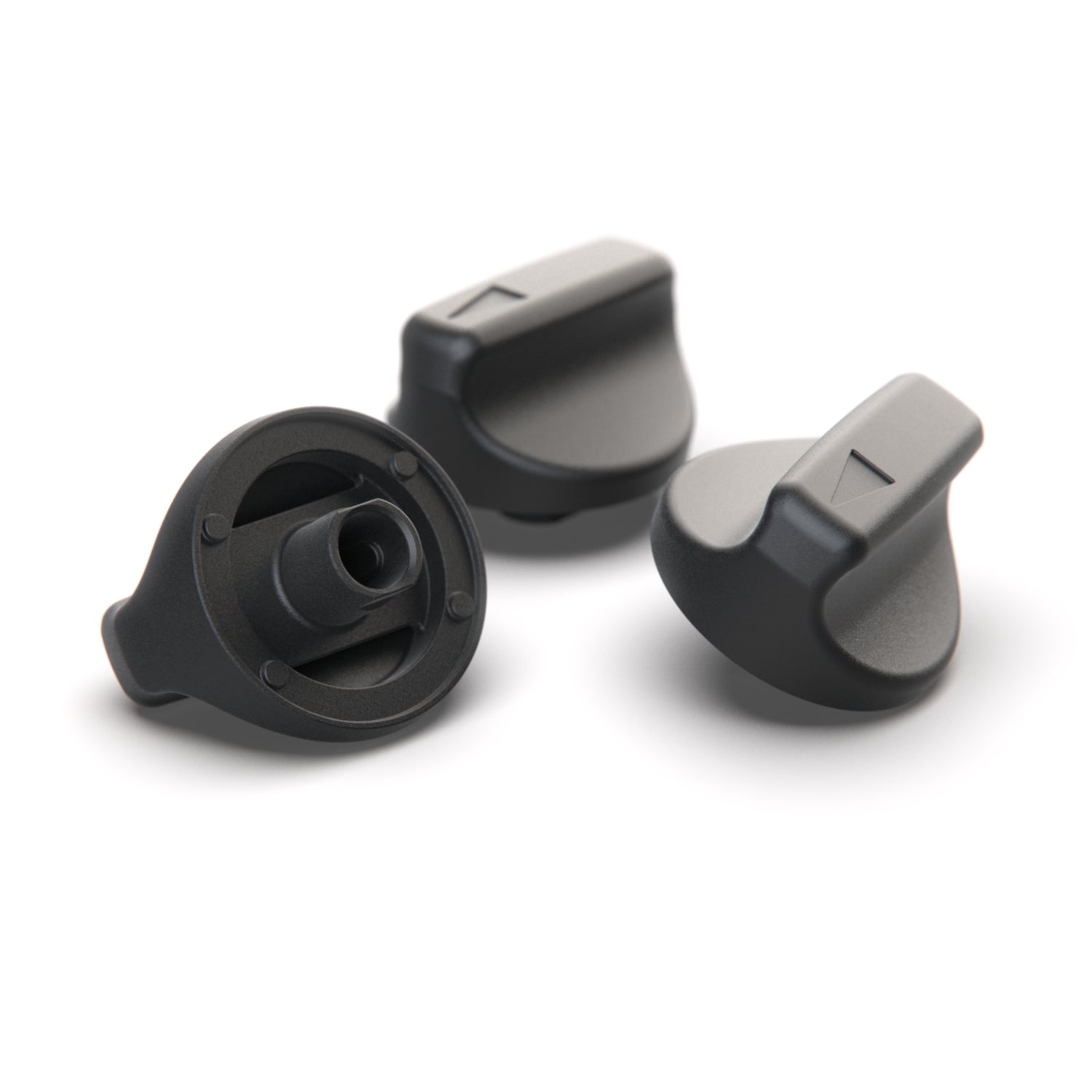 Mercedes-Benz W123 Knob Heater Operation Set of 3  A1238300485 / A1238200192 — view 2