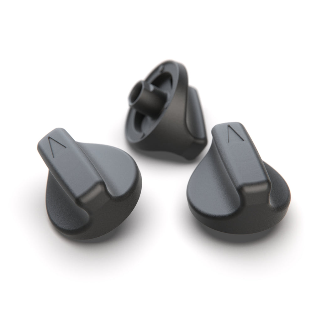 Mercedes-Benz W123 Knob Heater Operation Set of 3  A1238300485 / A1238200192 — view 3