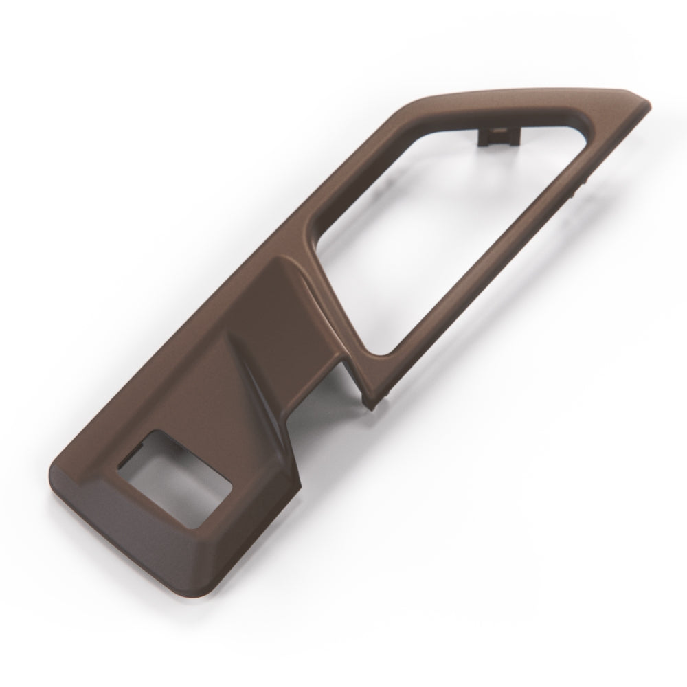 Mercedes-Benz W124 Interior Door Handle Assembly Cover - Electric Seat - A1247600120 / A1247600220 — Brasil (Dark brown)