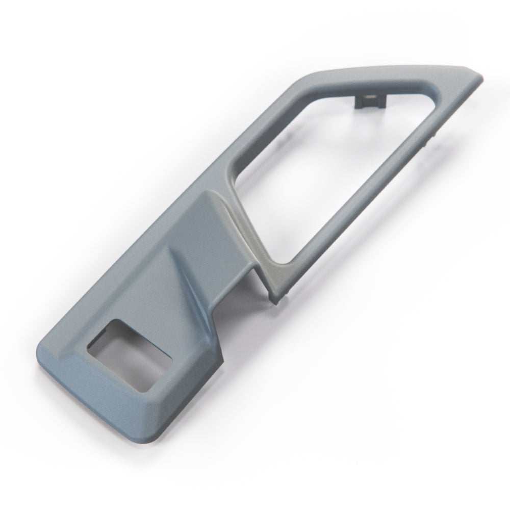 Mercedes-Benz W124 Interior Door Handle Assembly Cover - Electric Seat - A1247600120 / A1247600220 — Grau (Grey)